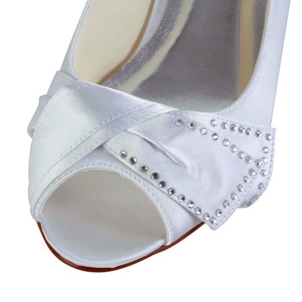011-1A-3 White Wedding Shoes