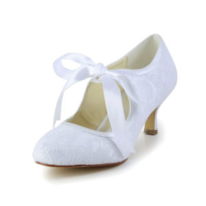 14031-1 White Wedding Shoes