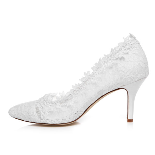 162-10-2 White Wedding Shoes