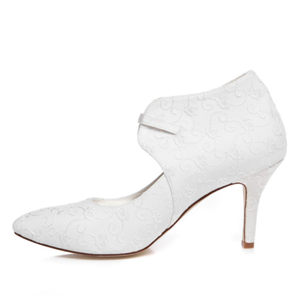 162-8-2 White Wedding Shoes