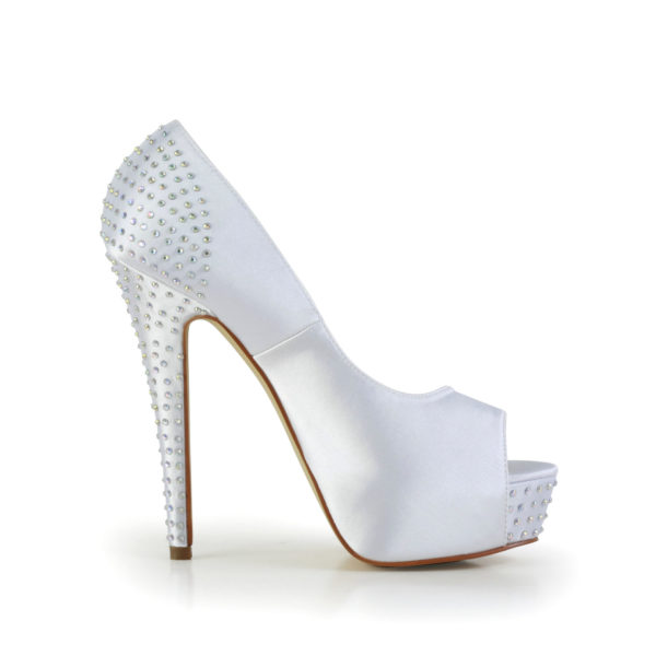 201-10-2 White Wedding Shoes