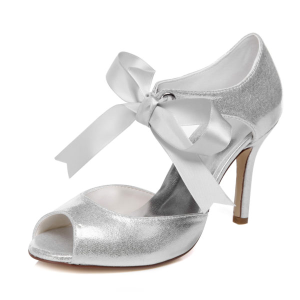 516-6 Silver Wedding Shoes