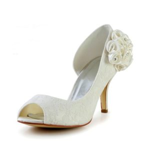 8390-1A Silver Wedding Shoes