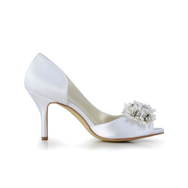 8390-1AA-1 White Wedding Shoes
