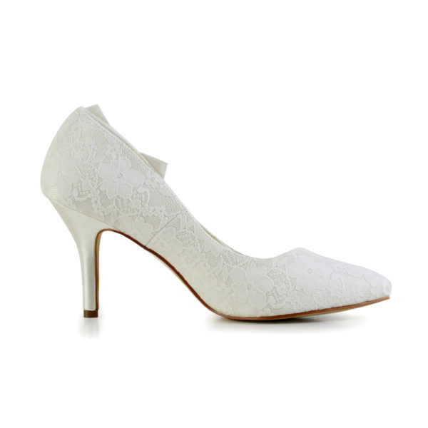 8390B-8-2 Silver Wedding Shoes
