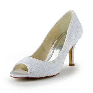 A31B-12 White Wedding Shoes